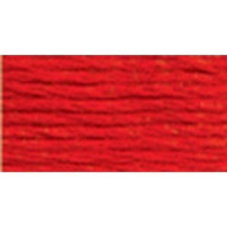 Bright Orange Red Embroidery Cotton Yarn