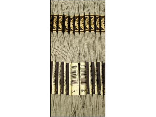 "Grey Embroidery Cotton Yarn - 12 Count"